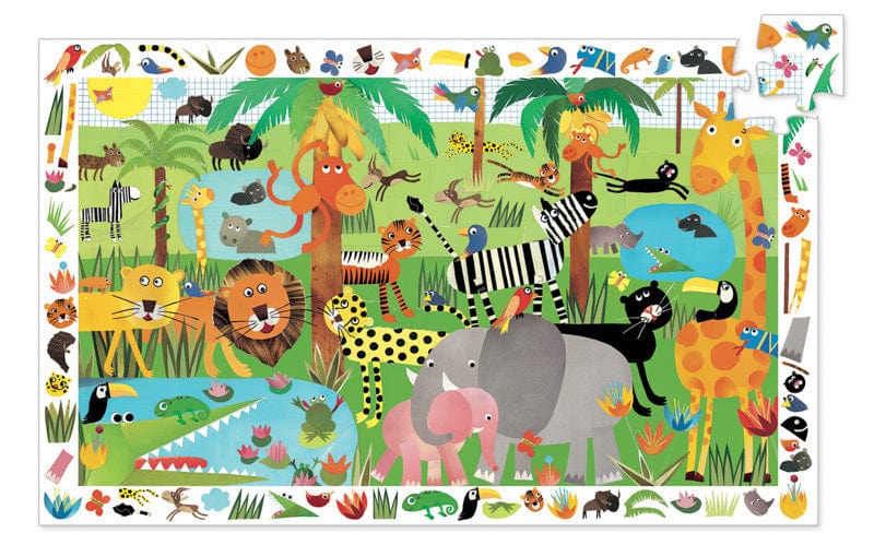 Djeco Floor Puzzles Djeco Jungle 35pc Observation Puzzle