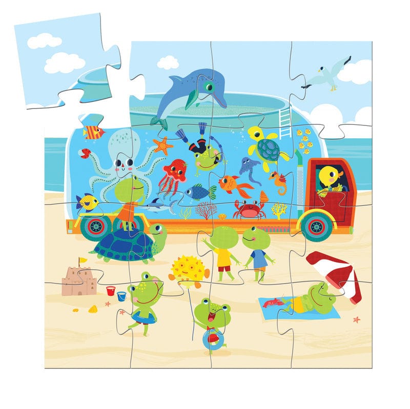 Djeco Floor Puzzles Djeco The Aquarium Puzzle 16pc