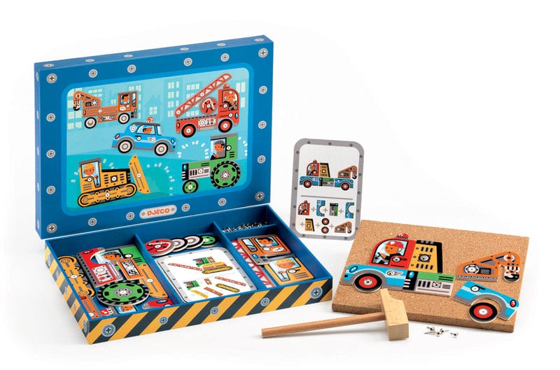 Djeco Wooden Puzzles Djeco Vehicles Tap Tap