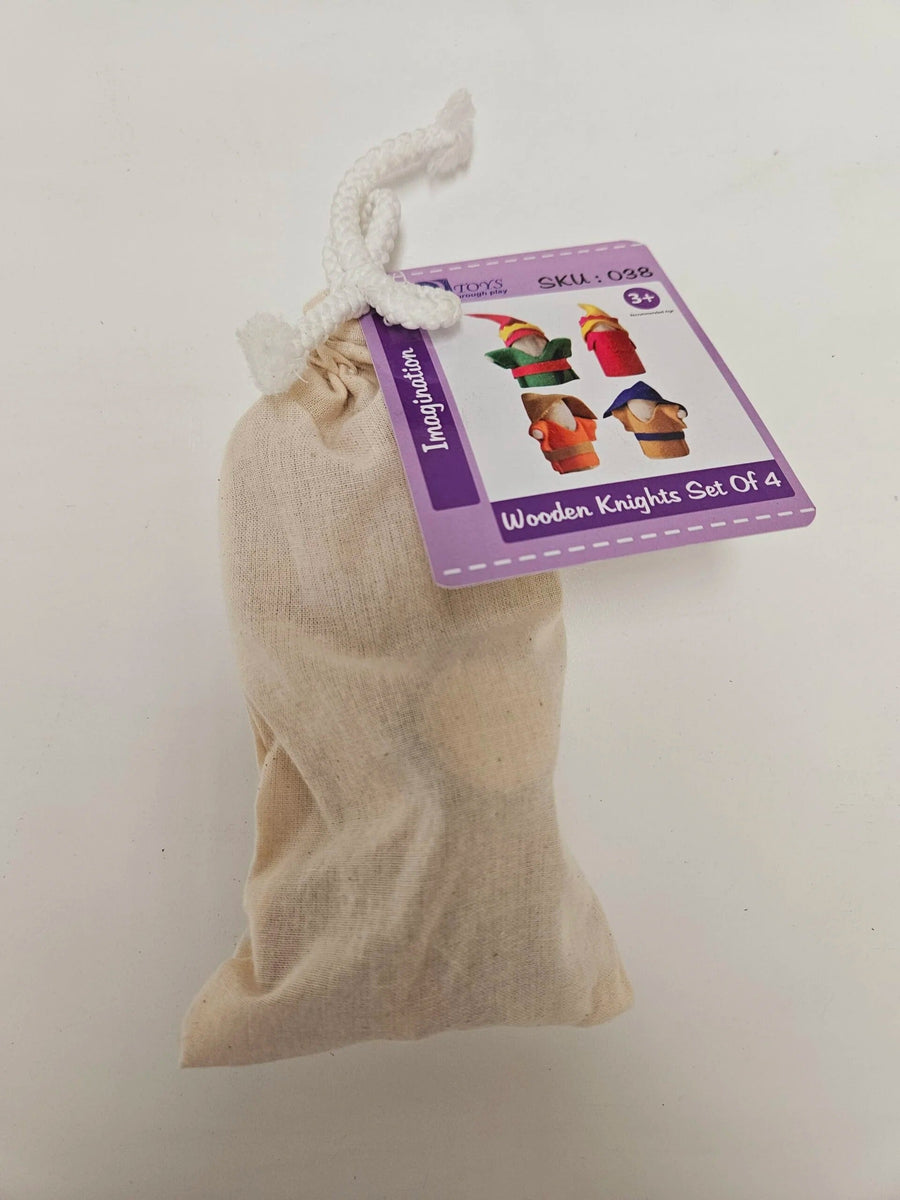 Wooden Knights Set of 4