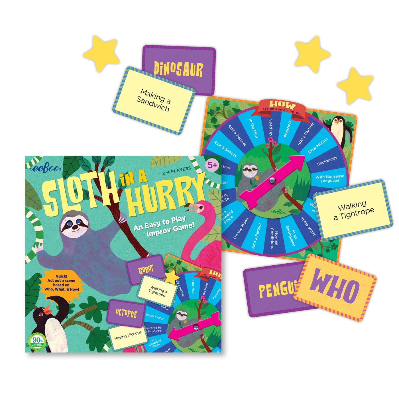 Eeboo Board & Card Games Board Game - Sloth in a Hurry