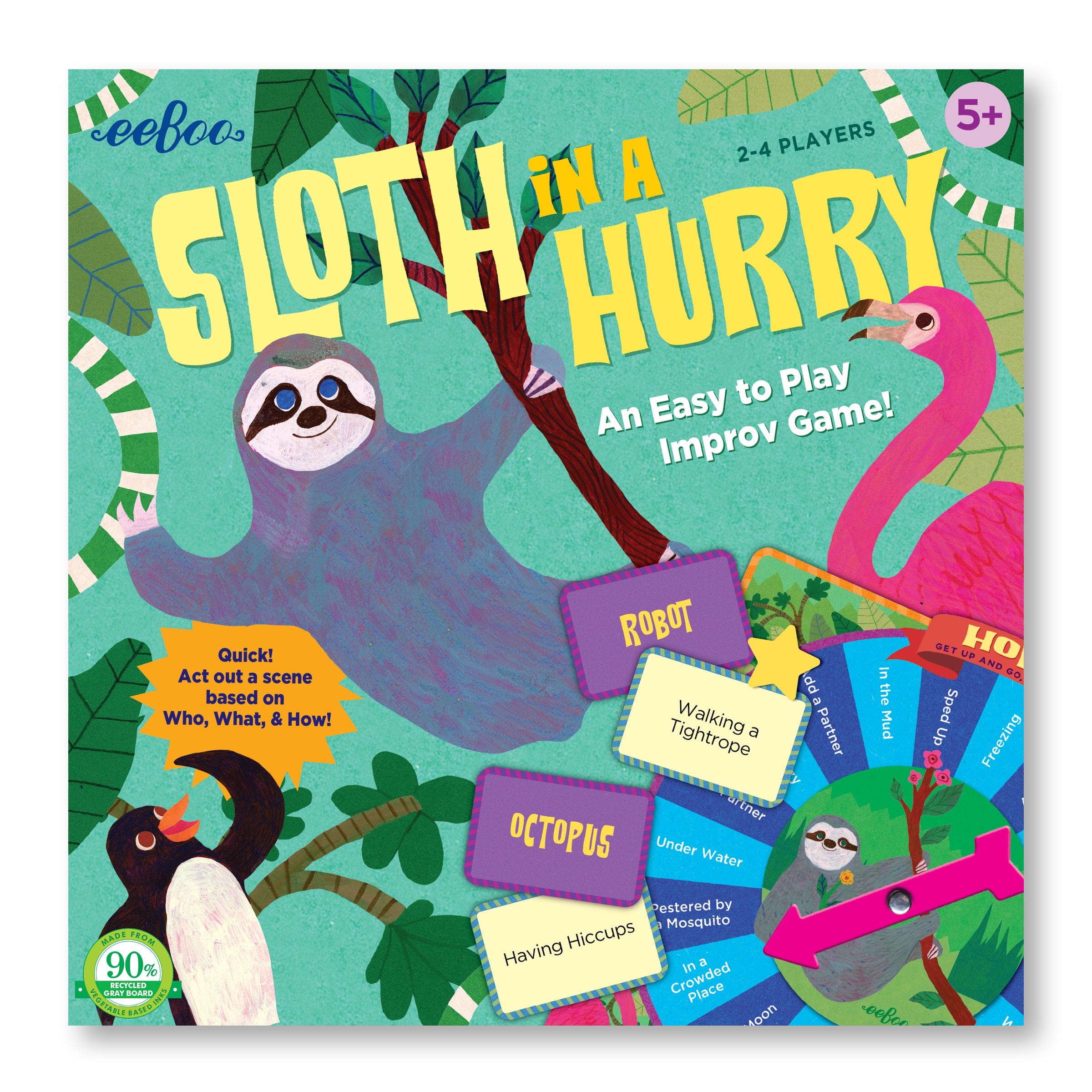 Eeboo Board & Card Games Board Game - Sloth in a Hurry