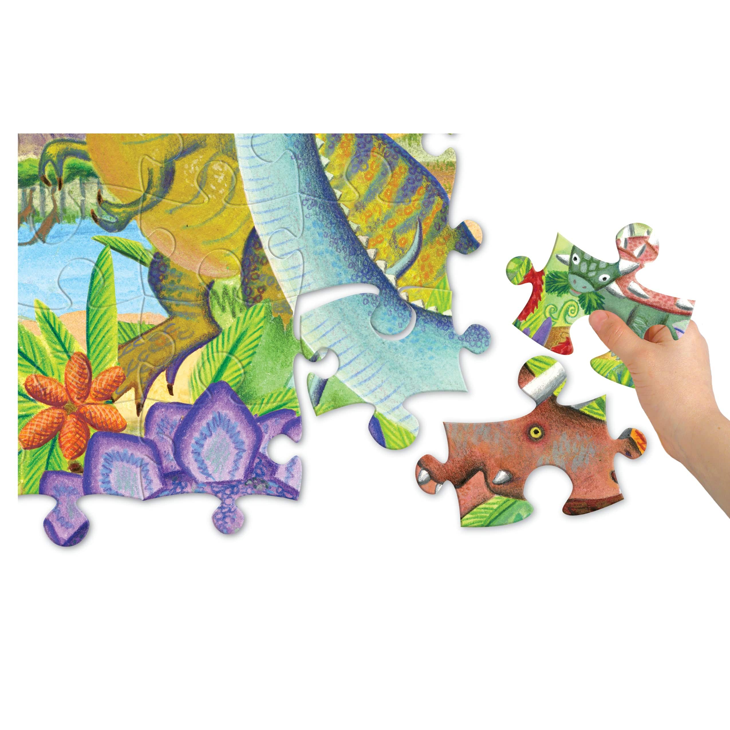 Eeboo Floor Puzzles 100 Pc Puzzle - Age of the Dinosaur