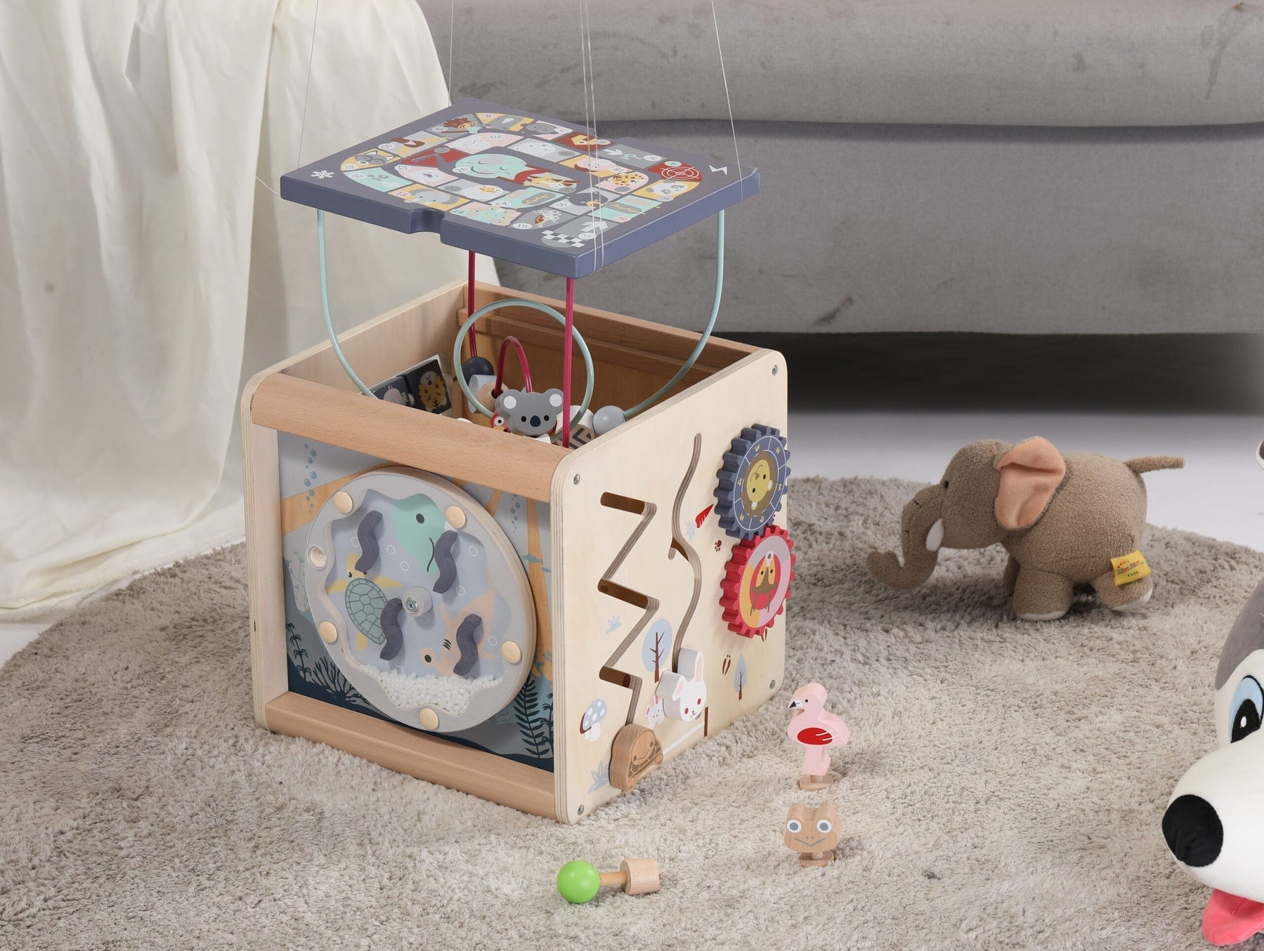 EverEarth Activity Centers EverEarth Wild Animal Cube 6 in 1