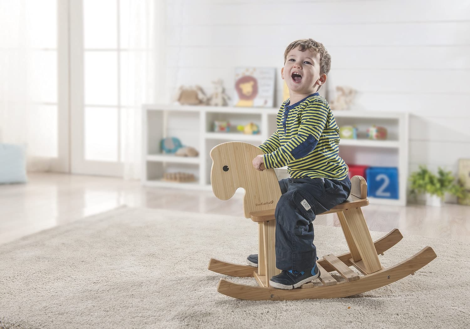 EverEarth Pretend Play EverEarth Bamboo Rocking Horse