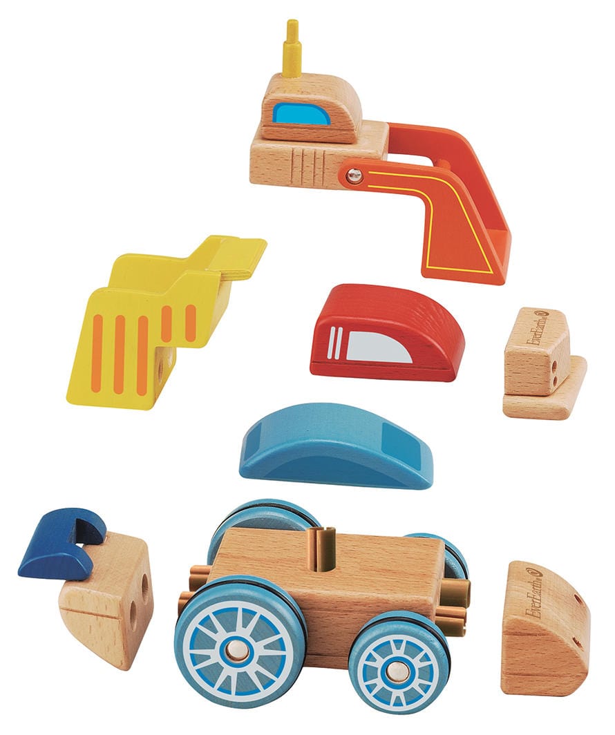 EverEarth Wooden Blocks EverEarth Interchageble car