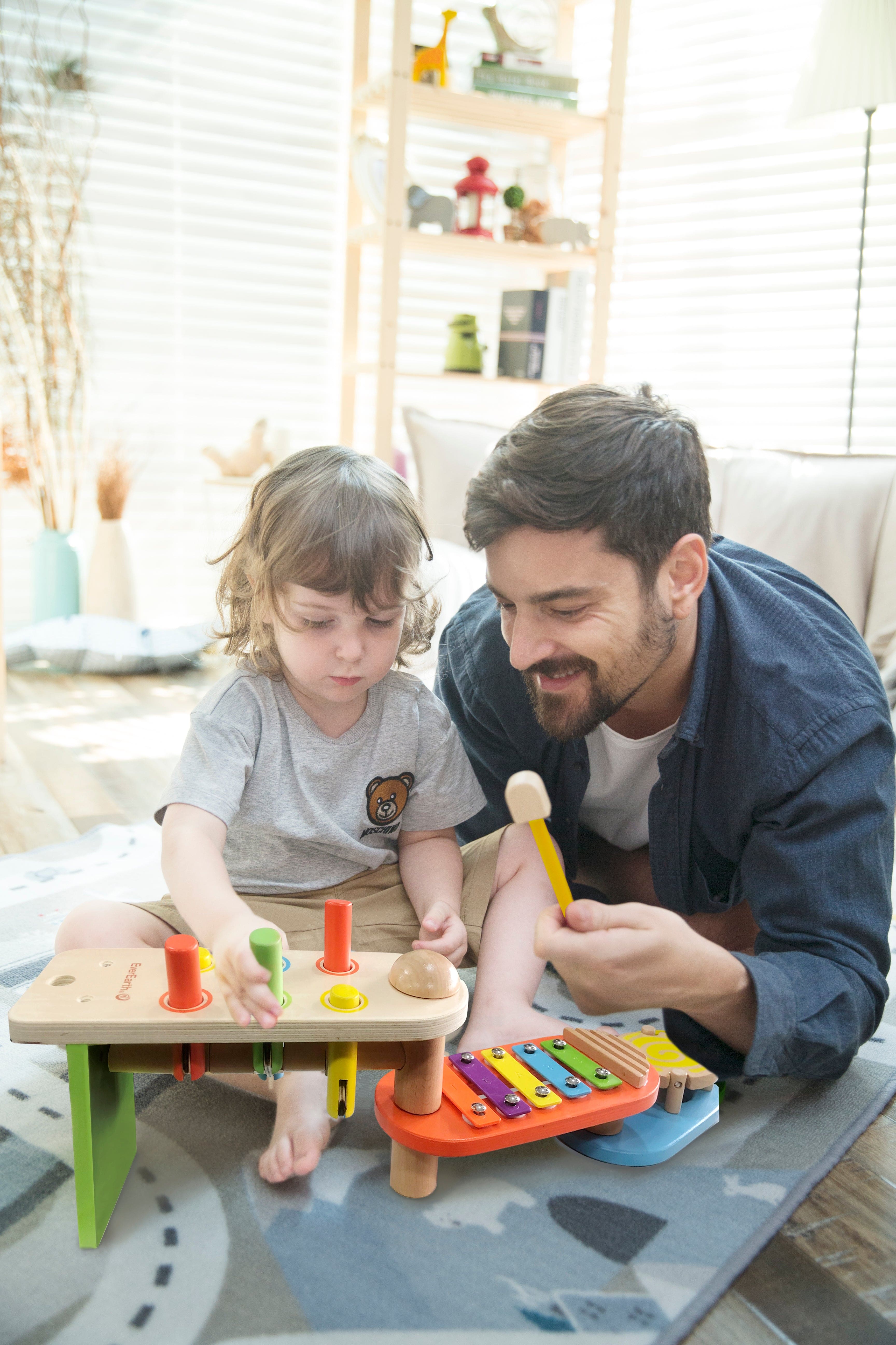 EverEarth Wooden Musical Toys EverEarth Musical Bench