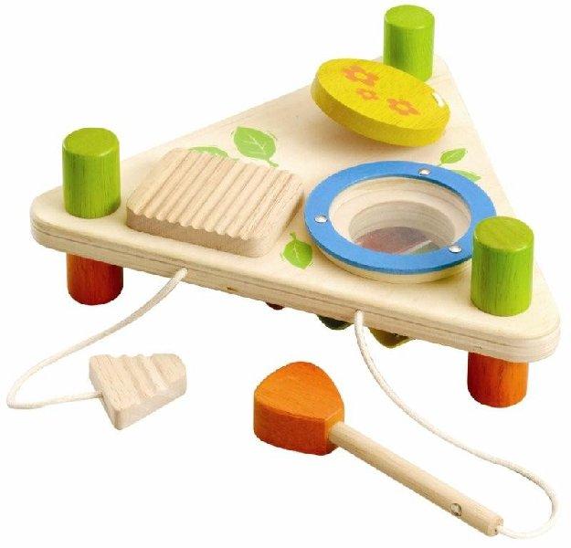 EverEarth Wooden Musical Toys Flip Over Triangle Musical Set