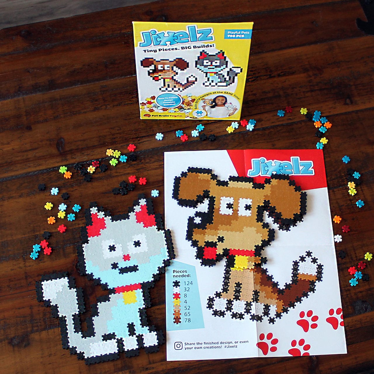 Fat Brain Toy Co Art & Craft Fat Brain Jixelz 700 piece Pet Pals