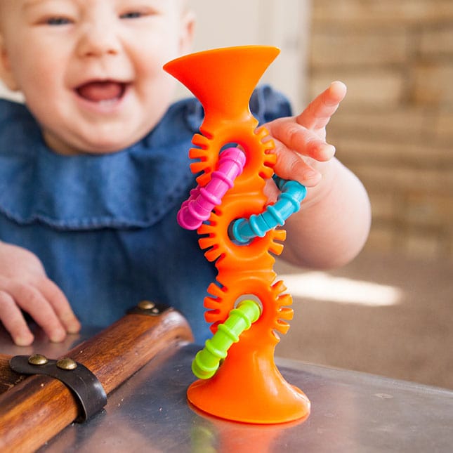 Fat Brain Toy Co Teethers Fat Brain - PipSquigz Loops - Orange