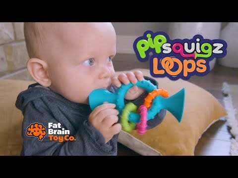 Fat Brain Toy Co Teethers Fat Brain - PipSquigz Loops - Teal