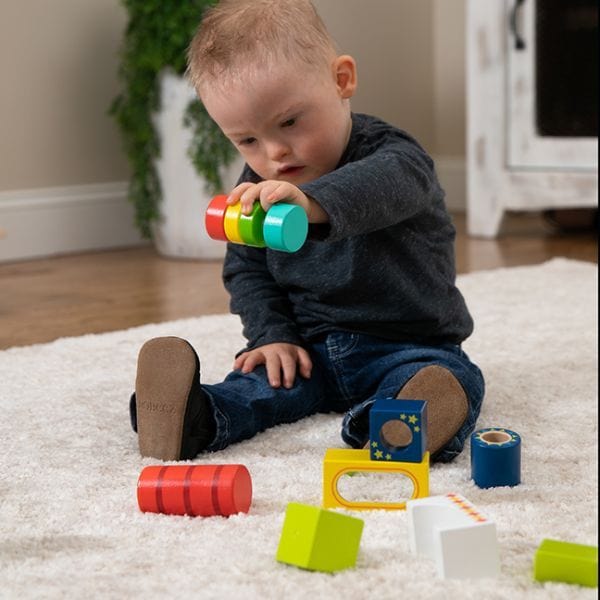 Fat Brain Toy Co Wooden Puzzles Fat Brain Explore and Discover Sensory Blocks