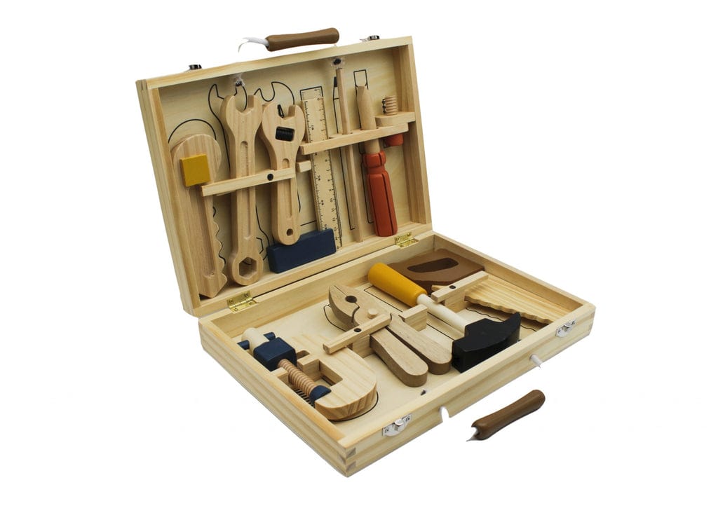 Fun Factory Tools and Work Benches Wooden Tool Box