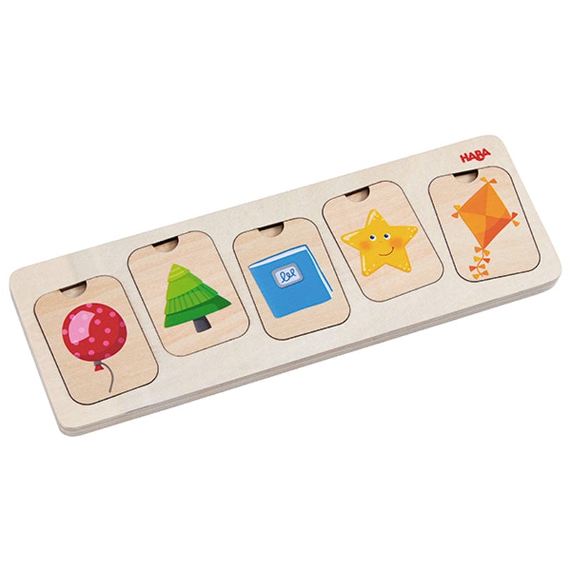 HABA Wooden Puzzles Haba Colours and Shapes 3 Layer Puzzle