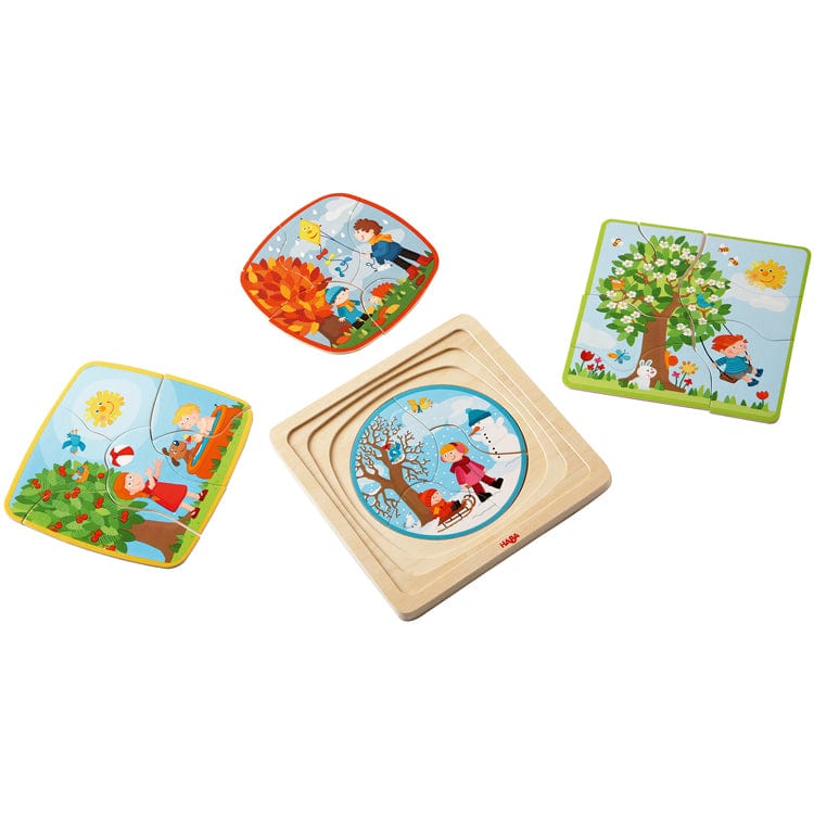 HABA Wooden Puzzles HABA - Layer Puzzle My Seasons