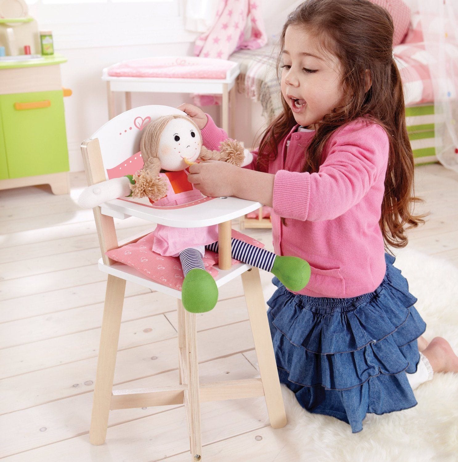 Hape Dolls and Accessories Hape Baby Doll High Chair