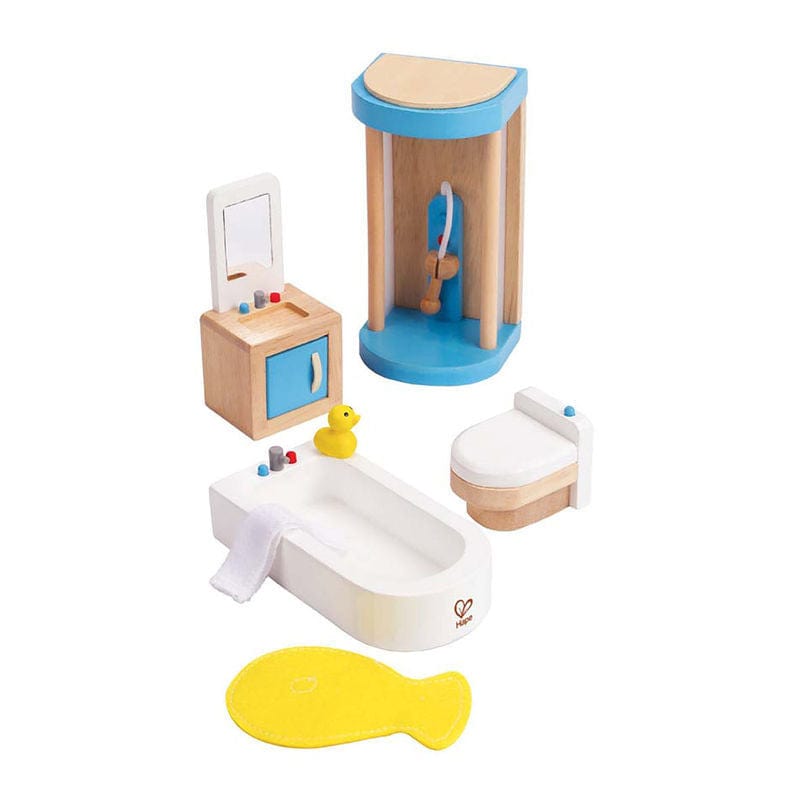 Hape Dolls House Furniture Hape All Seasons Dollhouse    Modern Bathroom