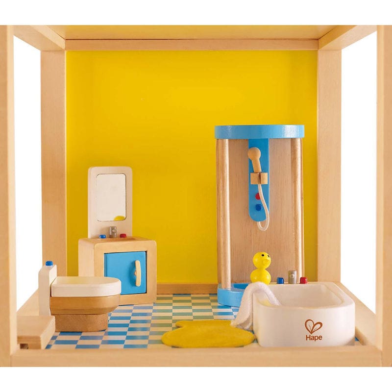 Hape Dolls House Furniture Hape All Seasons Dollhouse    Modern Bathroom