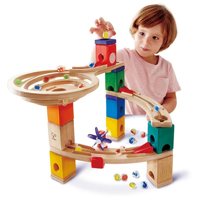 Hape Marble Runs Hape Quadrilla Race to the Finish Marble Run