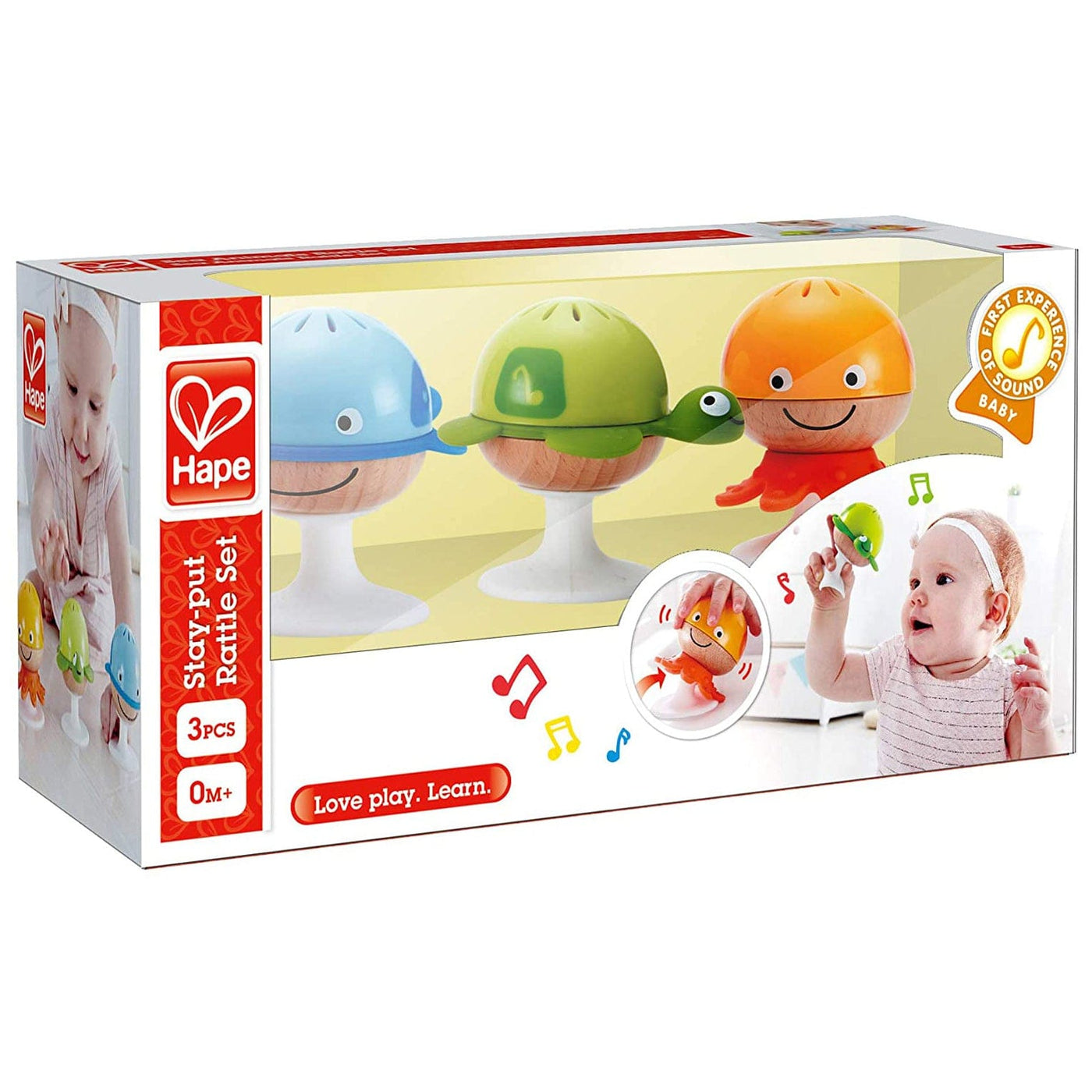 Hape Push & Pull Toys Hape Stay-Put Sea Animals Rattle Set