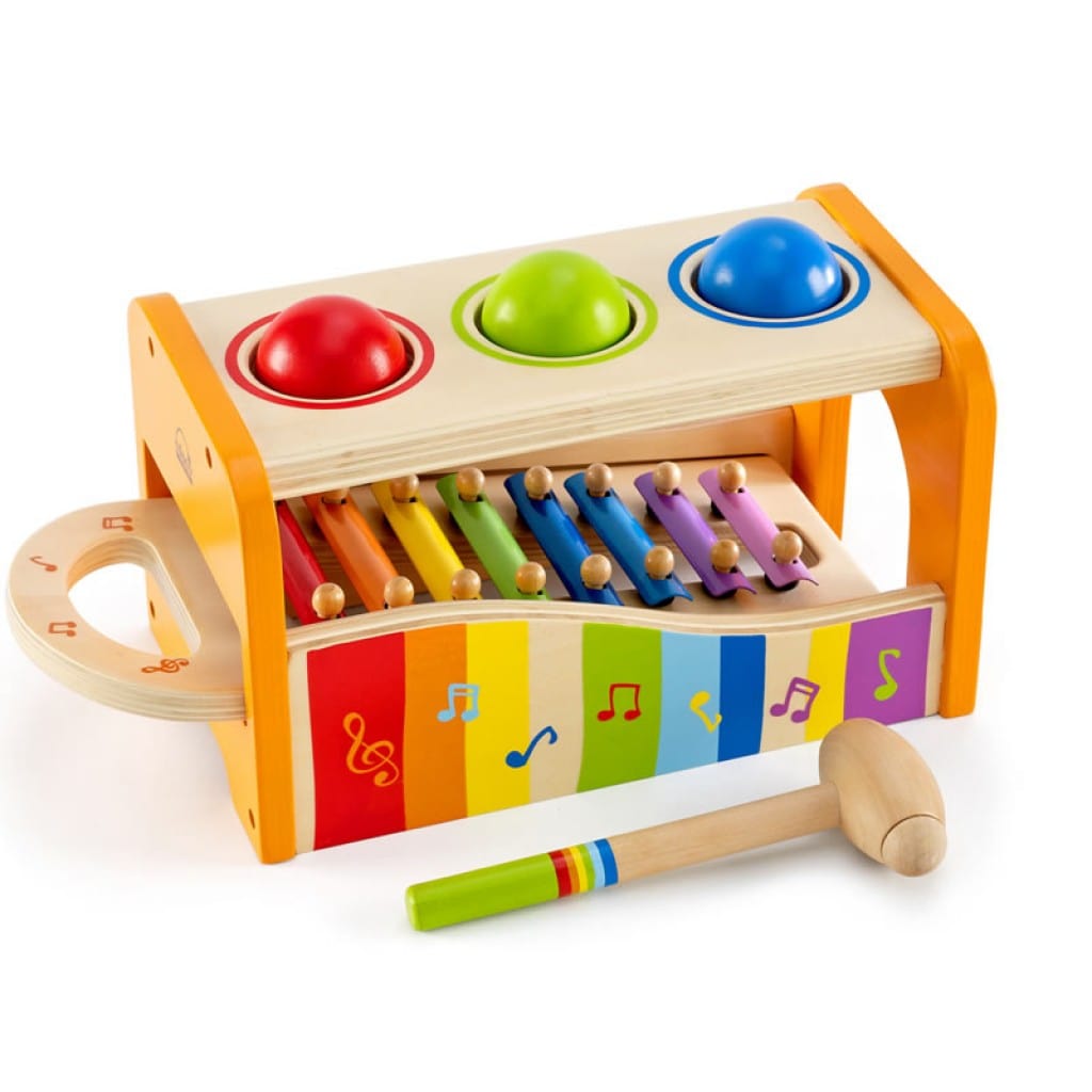 Hape Wooden Musical Toys Hape Early Melodies Pound and Tap Bench