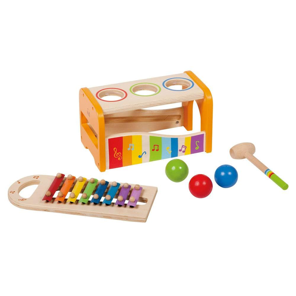 Hape Wooden Musical Toys Hape Early Melodies Pound and Tap Bench