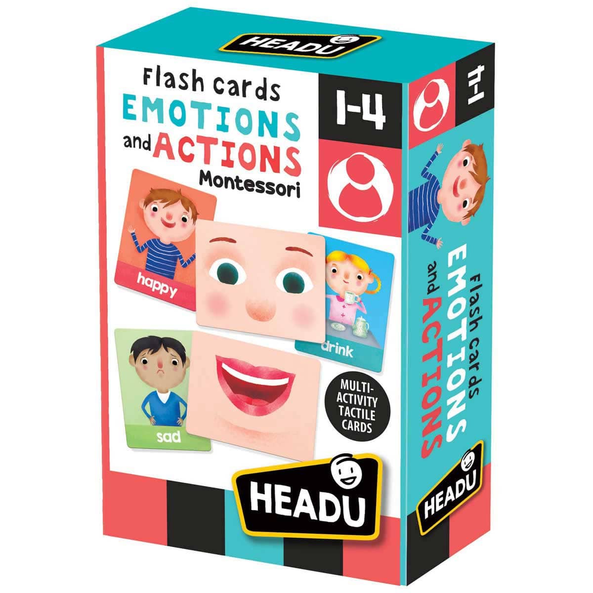 Headu Education Resources & STEM Montessori Flashcards Emotions and Actions