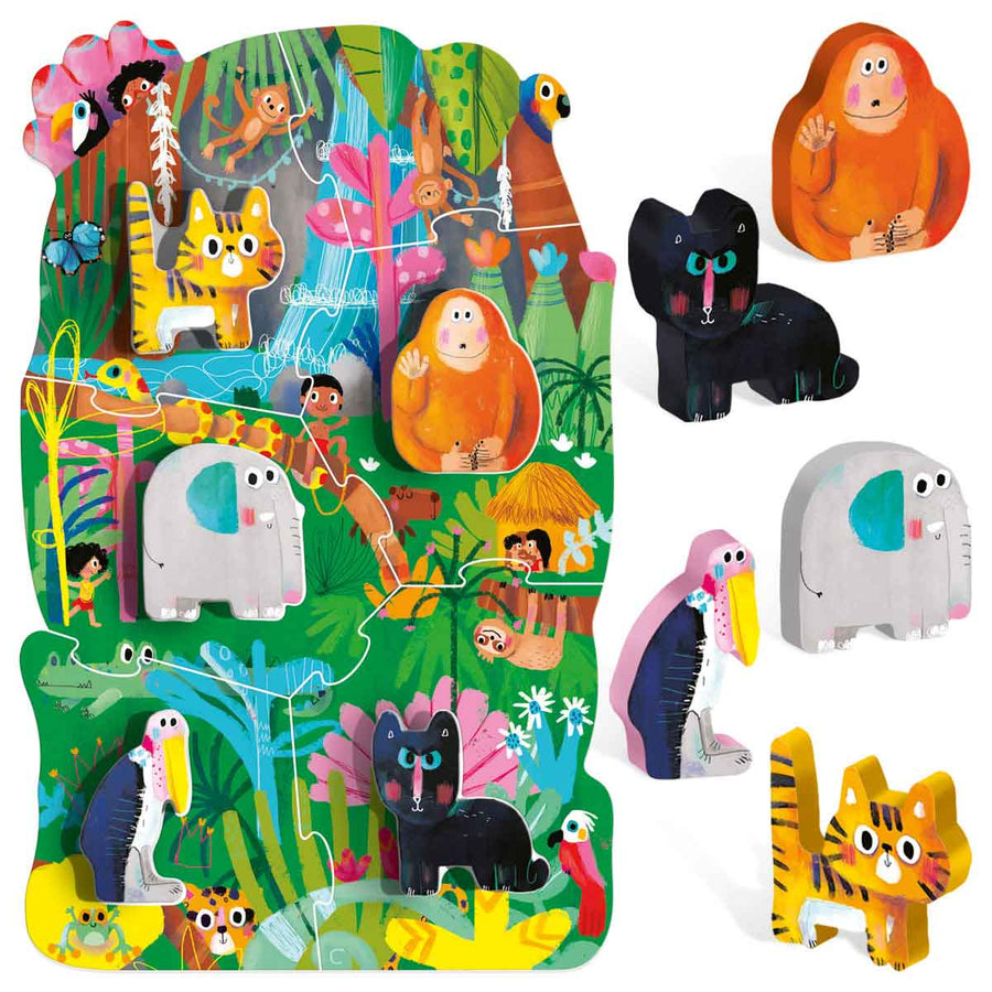 Headu Floor Puzzles Montessori My First Puzzle The Jungle