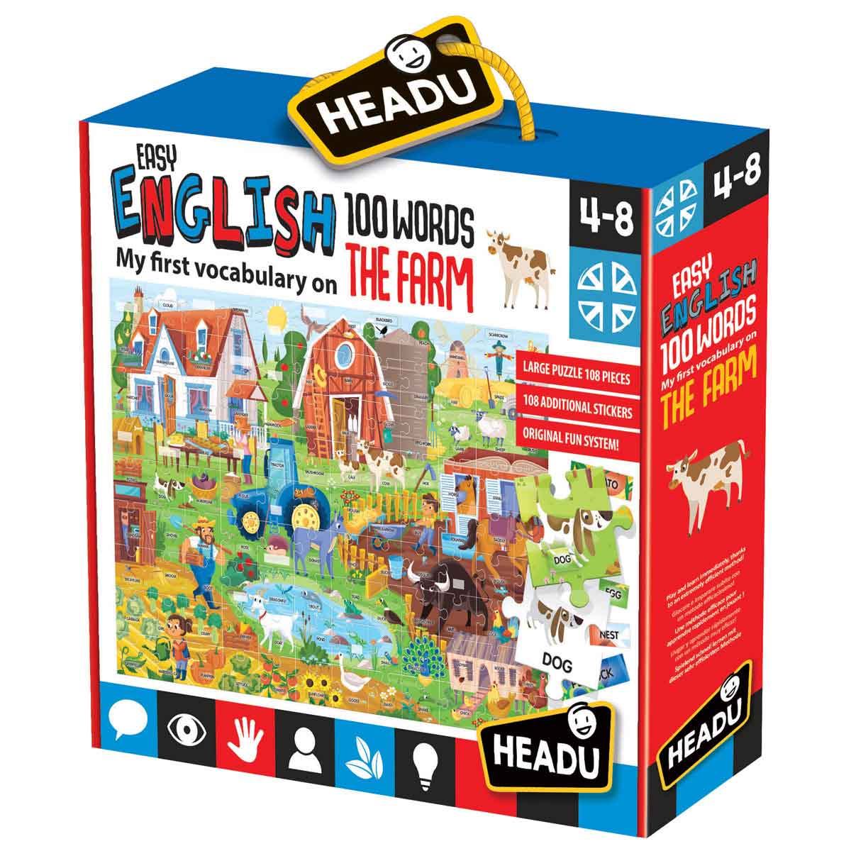 Headu Literacy Easy English 100 Words Farm