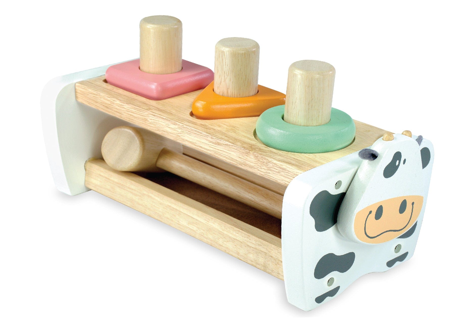 Im Toy Blocks Cow Hammer Bench - Pastel