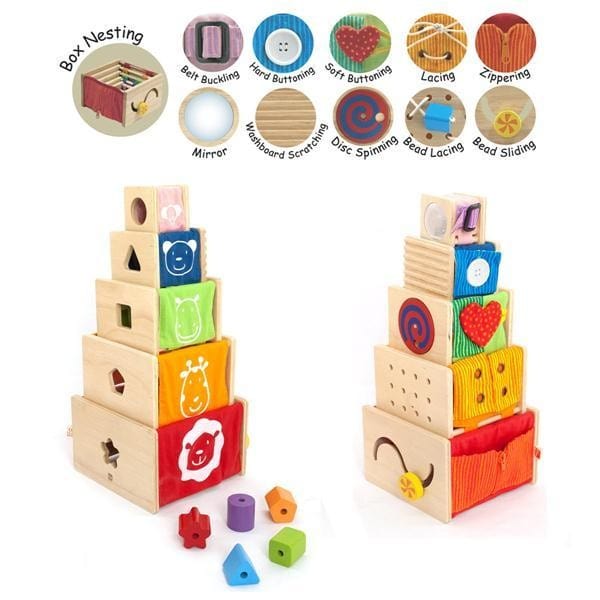 Im Toy Wooden Blocks Activity Stackers