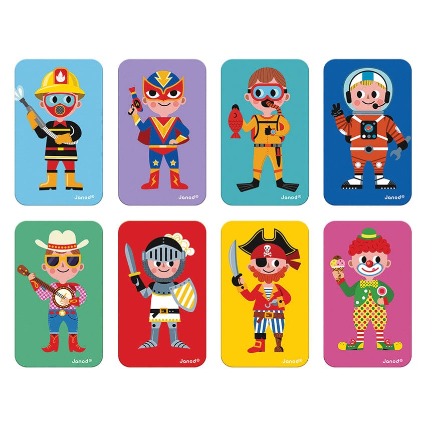 Janod Art & Craft Janod - Boys Dress Up Magnetibook