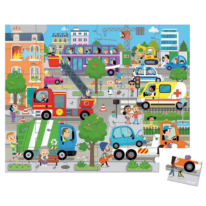 Janod Floor Puzzles Janod - City Puzzle