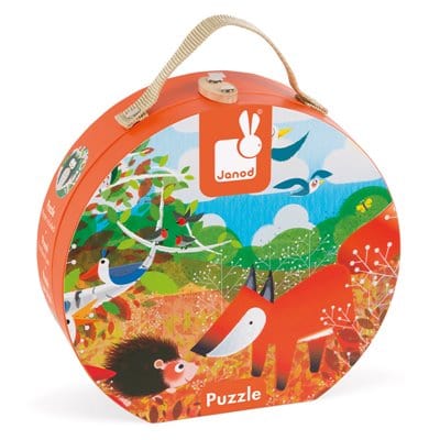 Janod Floor Puzzles Janod - Forest Animals Suitcase Puzzle