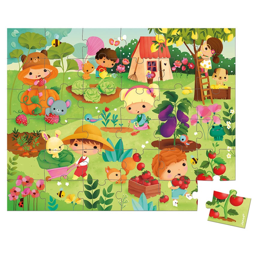 Janod Floor Puzzles Janod - Garden Puzzle