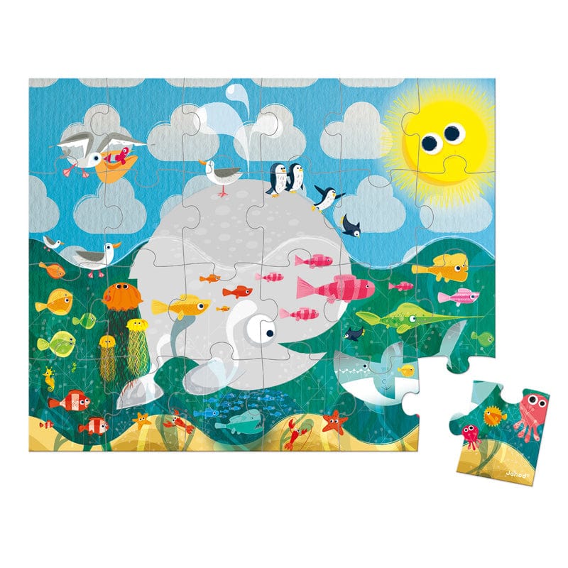 Janod Floor Puzzles Janod - Ocean Suitcase Puzzle