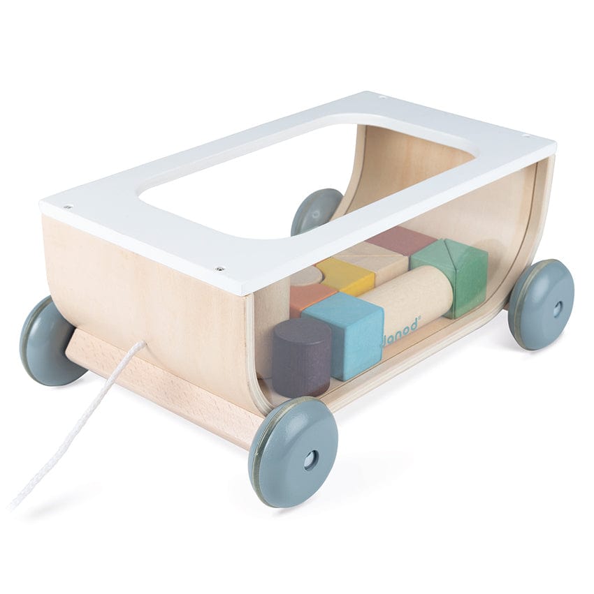 Janod Wooden Blocks Janod - Cocoon Cart with Blocks