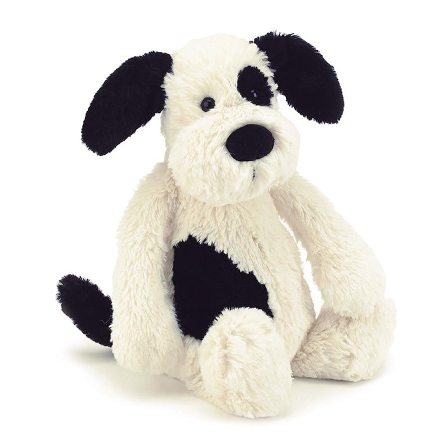 Jellycat Teddies, Bunnies & Cute Critters Jellycat Bashful Black & Cream Puppy Medium