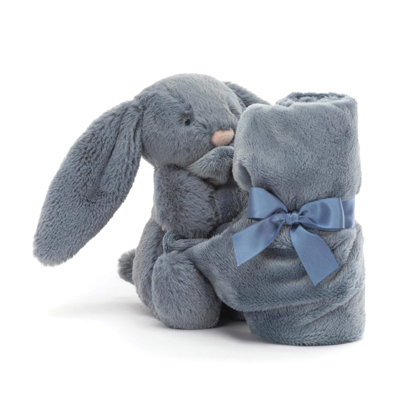 Jellycat Teddies, Bunnies & Cute Critters Jellycat Bashful Dusky Blue Bunny Soother Blue