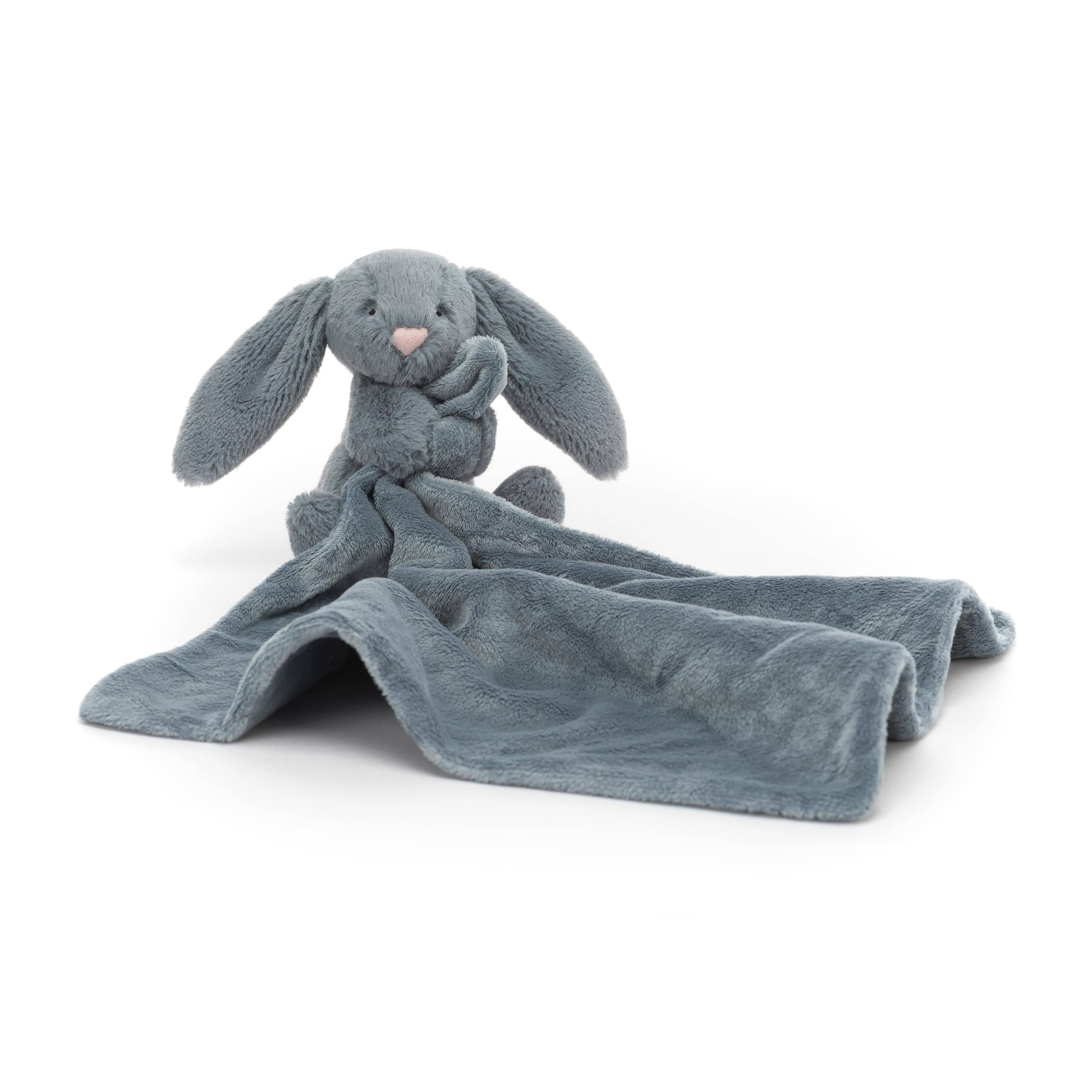 Jellycat Teddies, Bunnies & Cute Critters Jellycat Bashful Dusky Blue Bunny Soother Blue