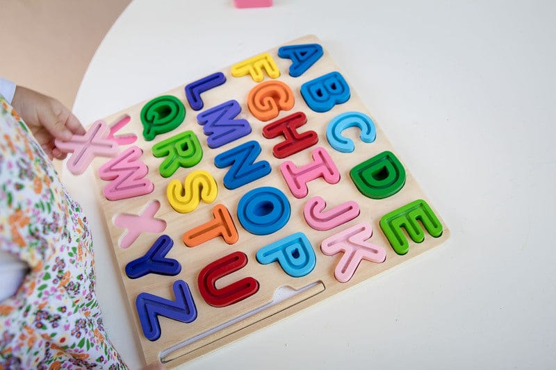 Kiddie Connect Literacy ABC (Uppercase) Chunky and Tracing Puzzle