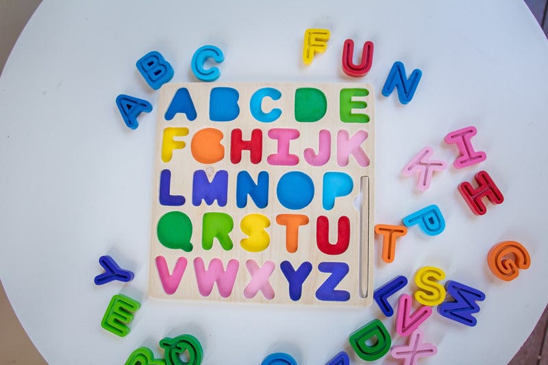 Kiddie Connect Literacy ABC (Uppercase) Chunky and Tracing Puzzle