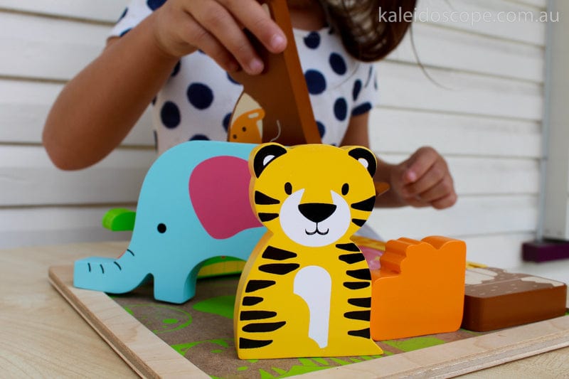 Kiddie Connect Wooden Puzzles Wild in the jungle puzzle