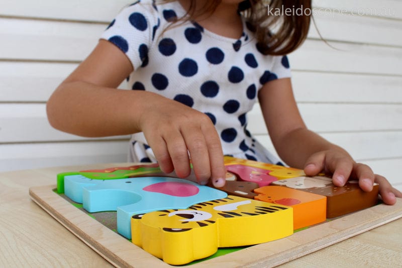 Kiddie Connect Wooden Puzzles Wild in the jungle puzzle