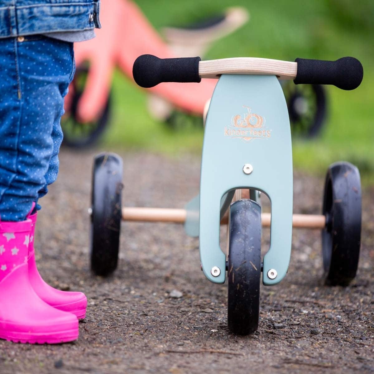 Kinderfeets Balance Bikes Kinderfeets Tiny Tot Trike - Sage Green