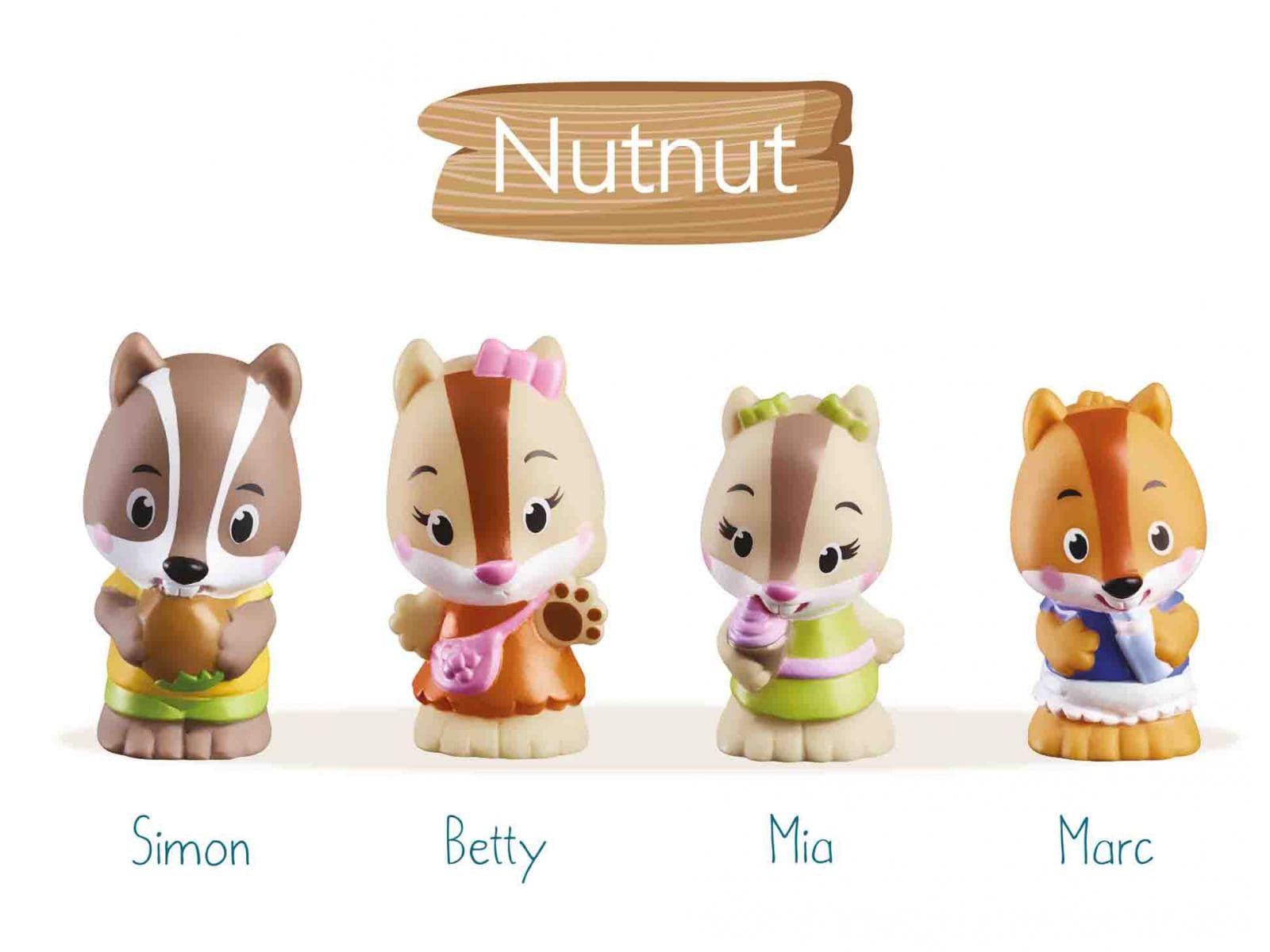 Klorofil Doll Houses and Furniture The Klorofil Nutnut Family Set of 4