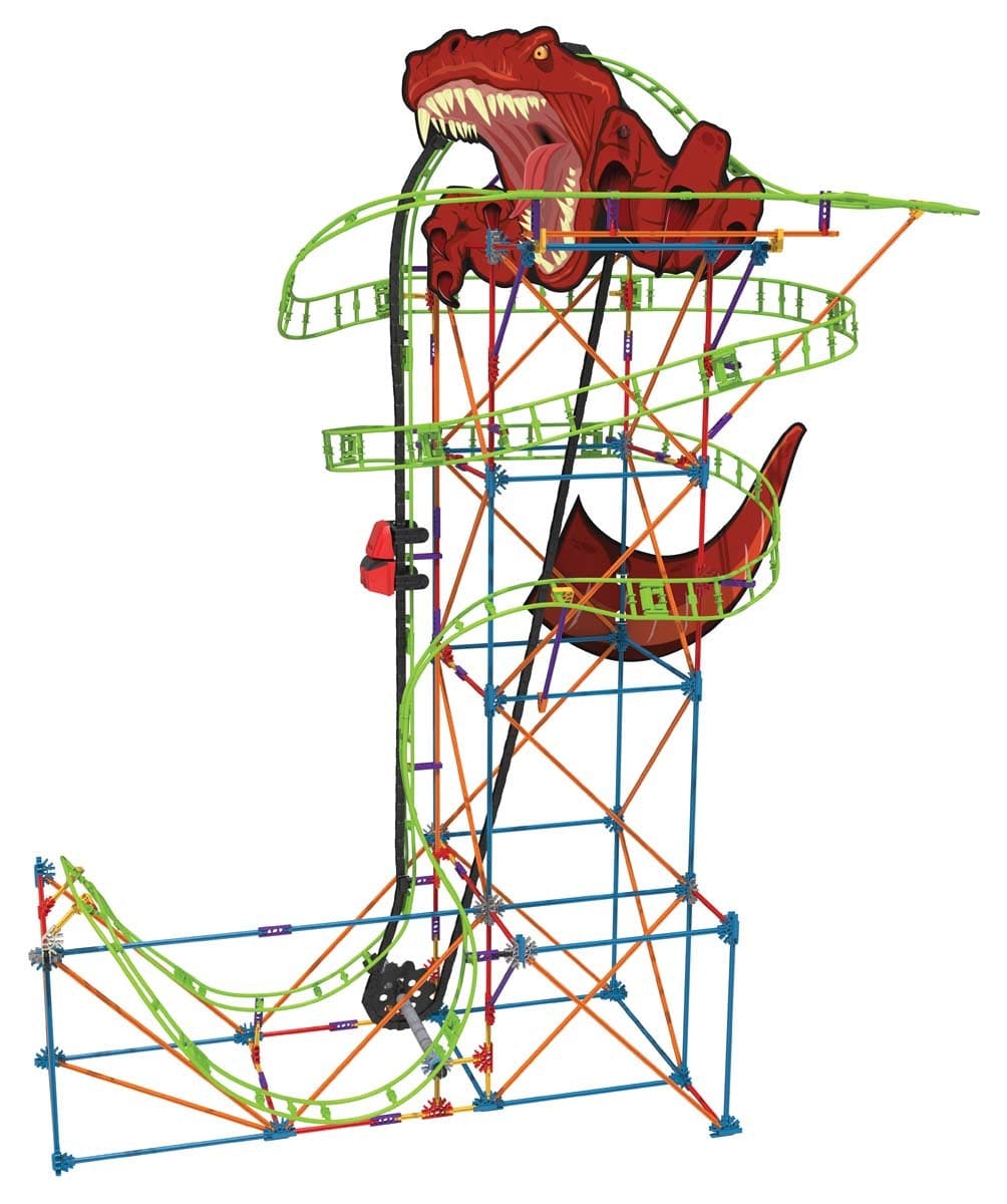 KNex Model Building K’NEX – T Rex Fury Roller Coaster Building Set