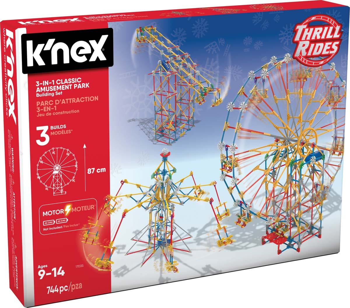 KNex Model Building KNex 3 N 1 Amusement Park