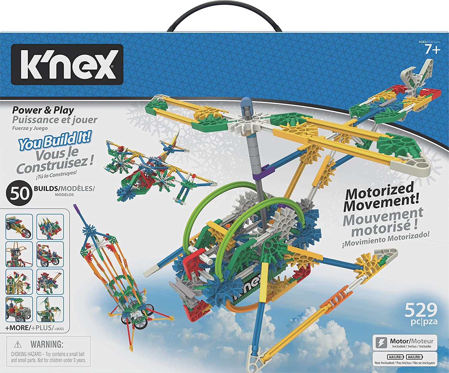 KNex Model Building Knex Power and Play 50 Model Motorized Building Set