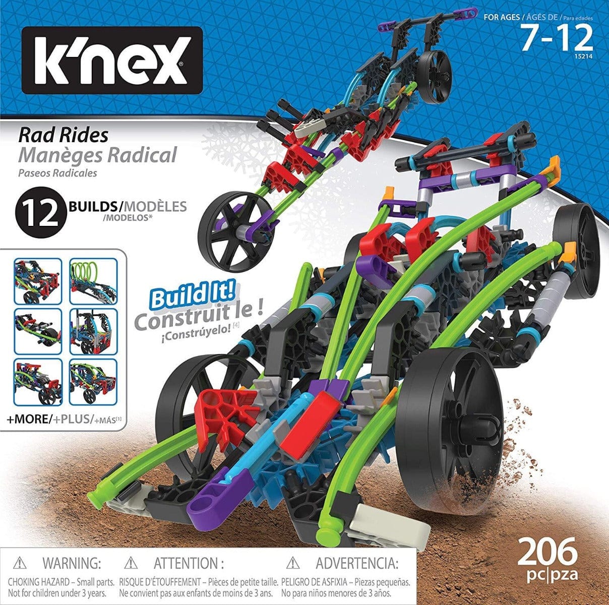 KNex Model Building Knex Rad Rides 12 N 1 Building Set